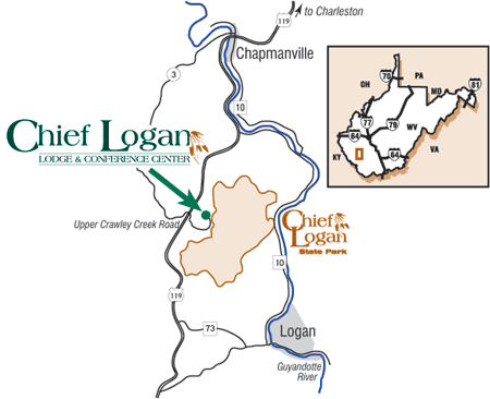 Chief Logan Location Map
